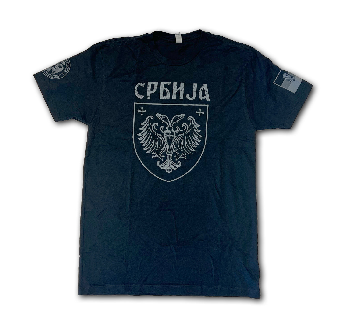 Srbija Grb Nemanjica - Nemanjic Dunasty crest Serbian T-Shirt Black