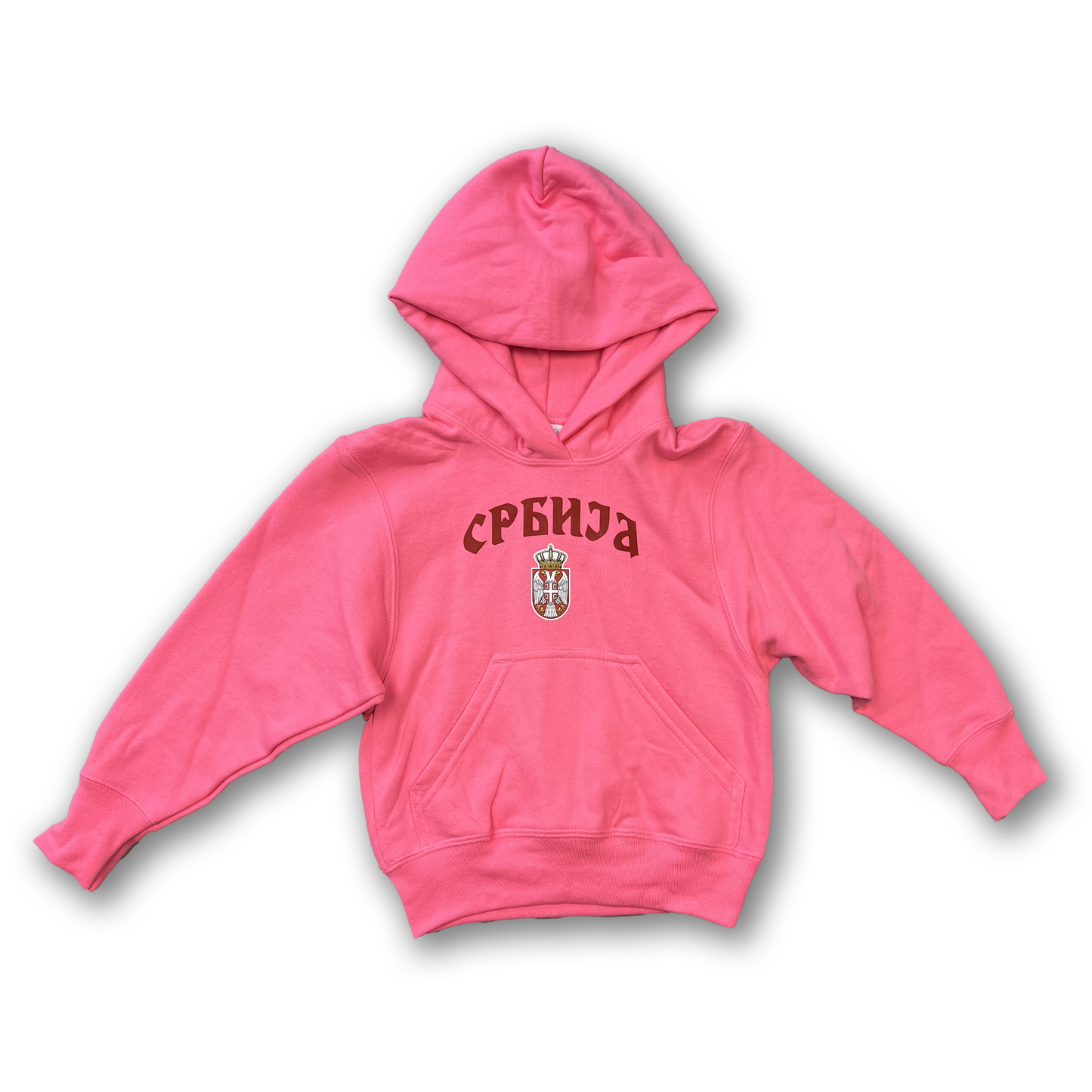 Srbija Hoodie  - Serbian Hoodie for Lil' Serbs Pink