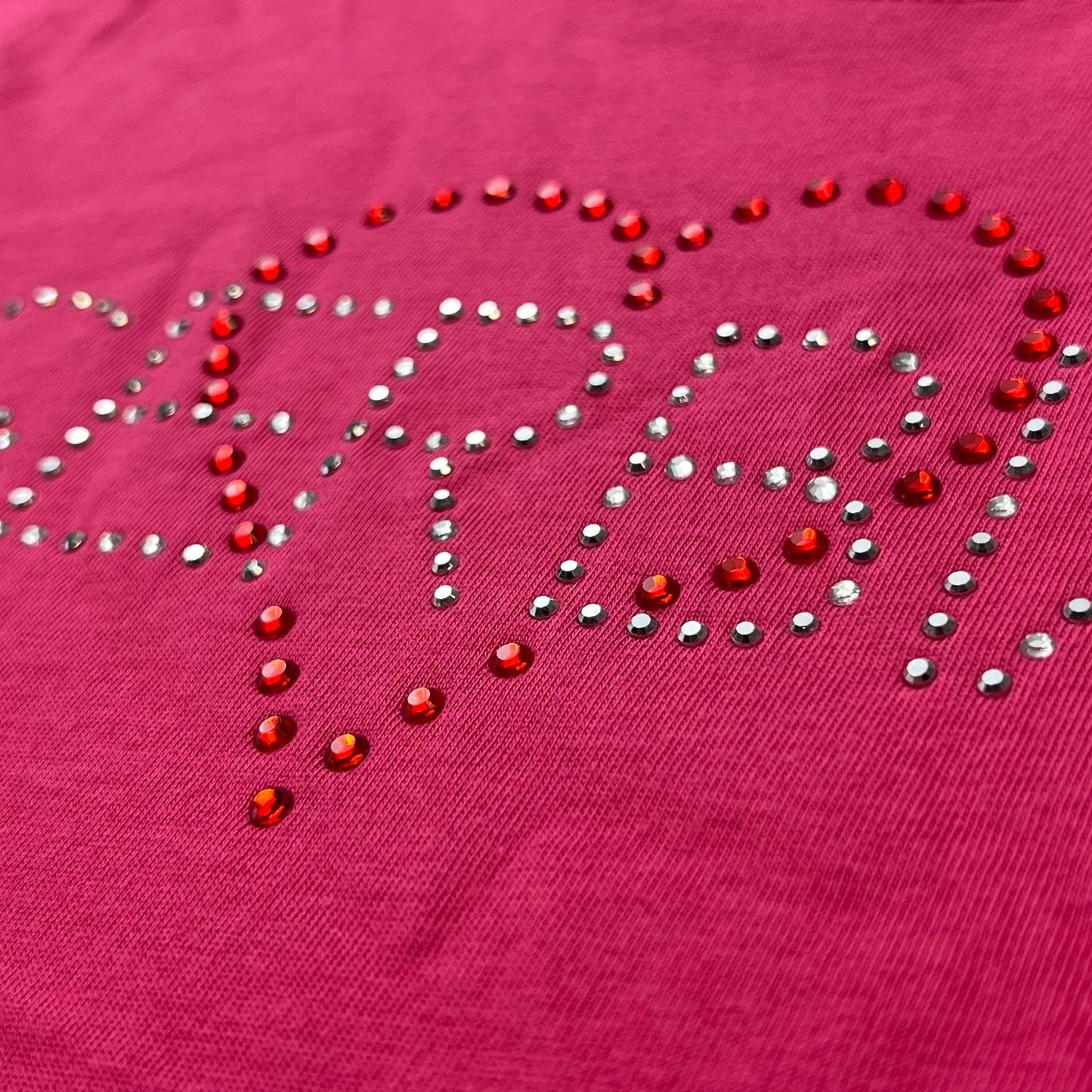 SRBIJA Heart Rhinestones - Serbian Kids T-Shirt - Raspberry