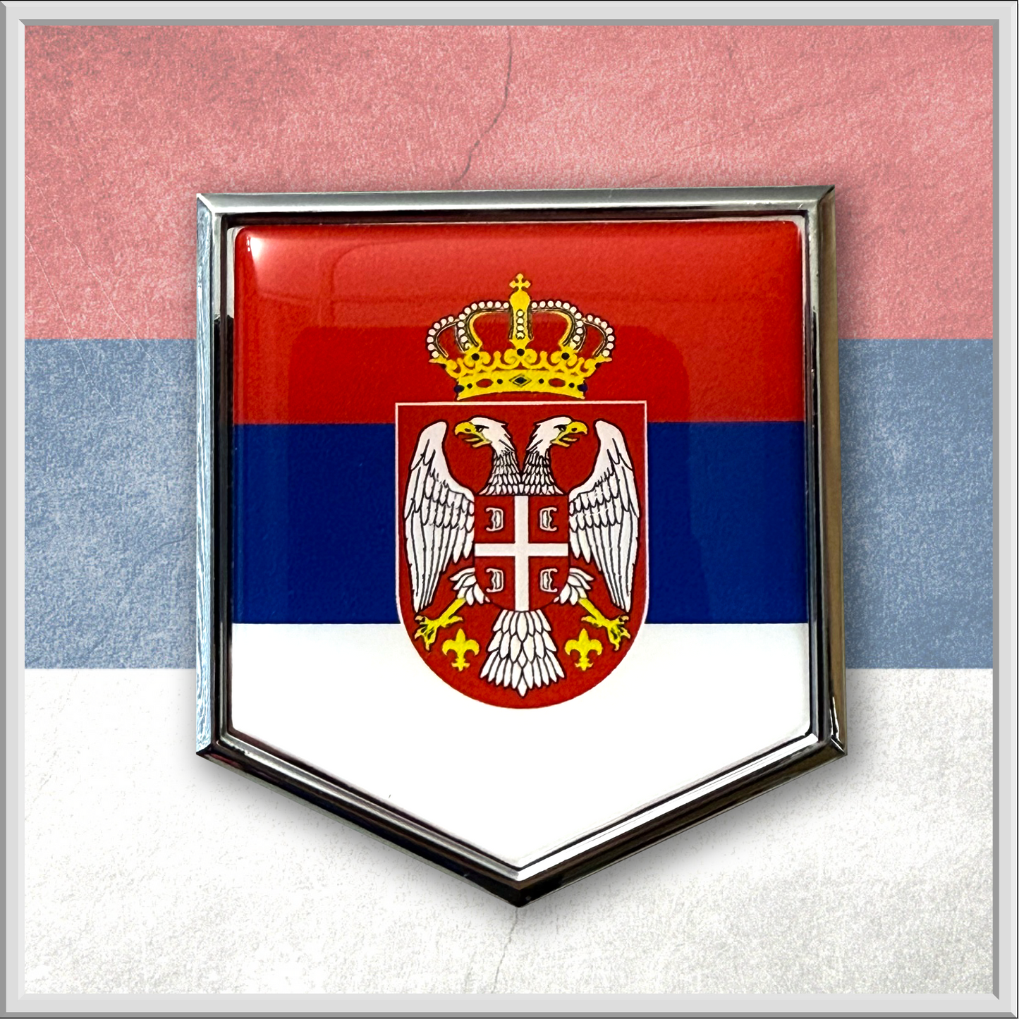 SRBIJA Emblem  - For Cars or any flat smooth surface