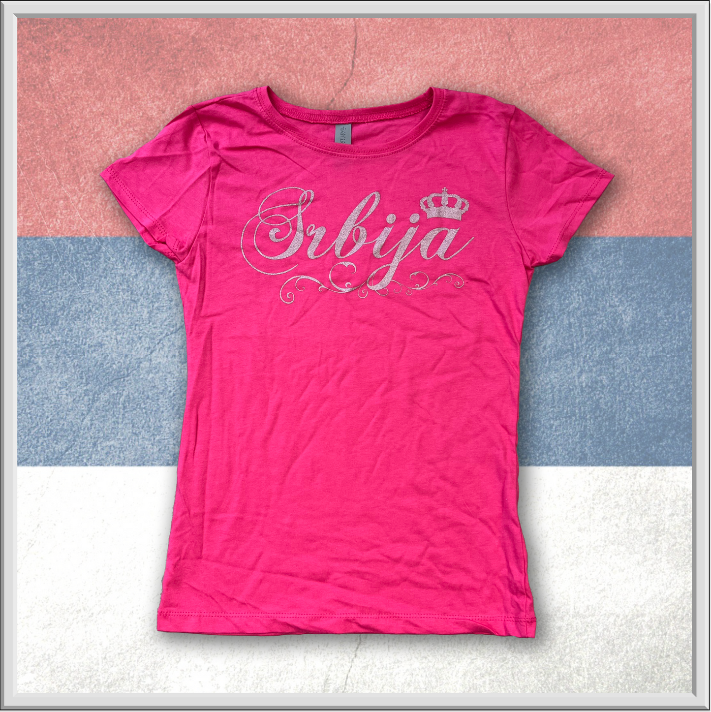 SRBIJA shimmer - Serbian Kids T-Shirt - Raspberry