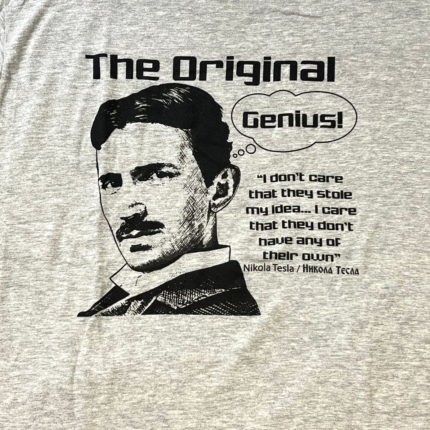 Tesla, originalni genije- Tesla, the original genius  Serbian T-Shirt