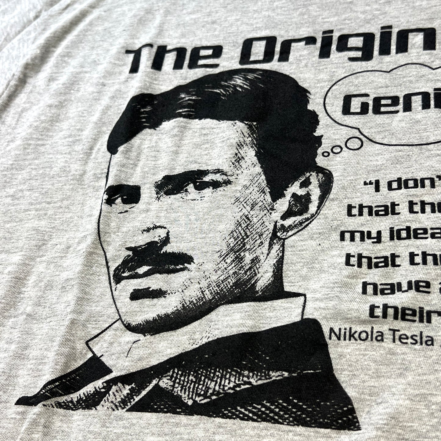 Tesla, originalni genije- Tesla, the original genius  Serbian T-Shirt