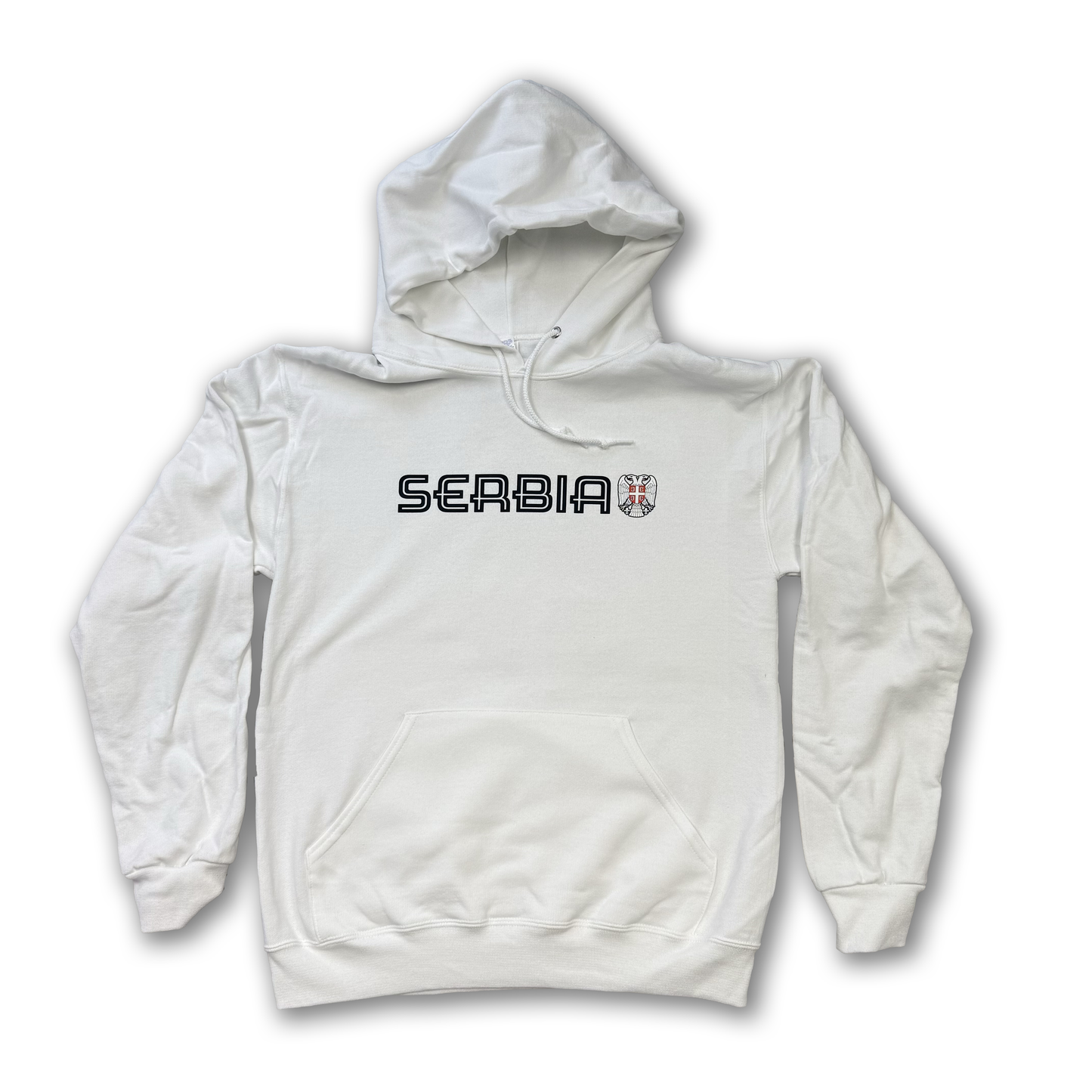 Dvoglavi Orao - Two Headed Eagle Serbian Hoodie White