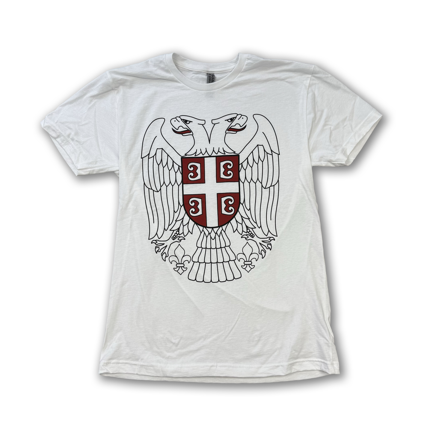 Dvoglavi Orao - Two Headed Eagle Serbian T-Shirt White