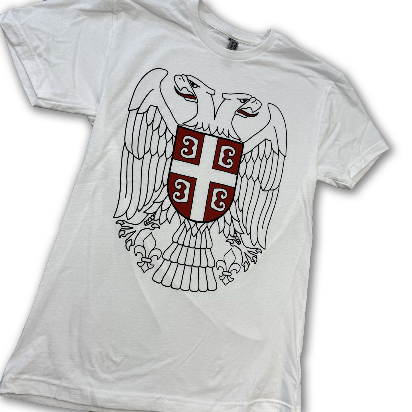 Dvoglavi Orao - Two Headed Eagle Serbian T-Shirt White